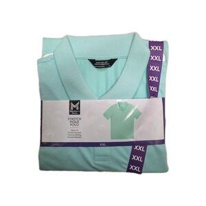Member's Mark Men's Stretch Pique Polo Green Mint XXL
